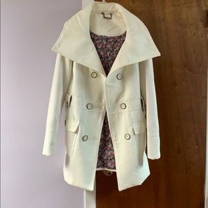 White pea coat